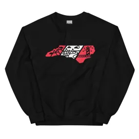 North Carolina 3 Regions Red & White Unisex Sweatshirt