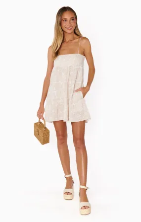Ooo Mini Dress  - Sand Shells