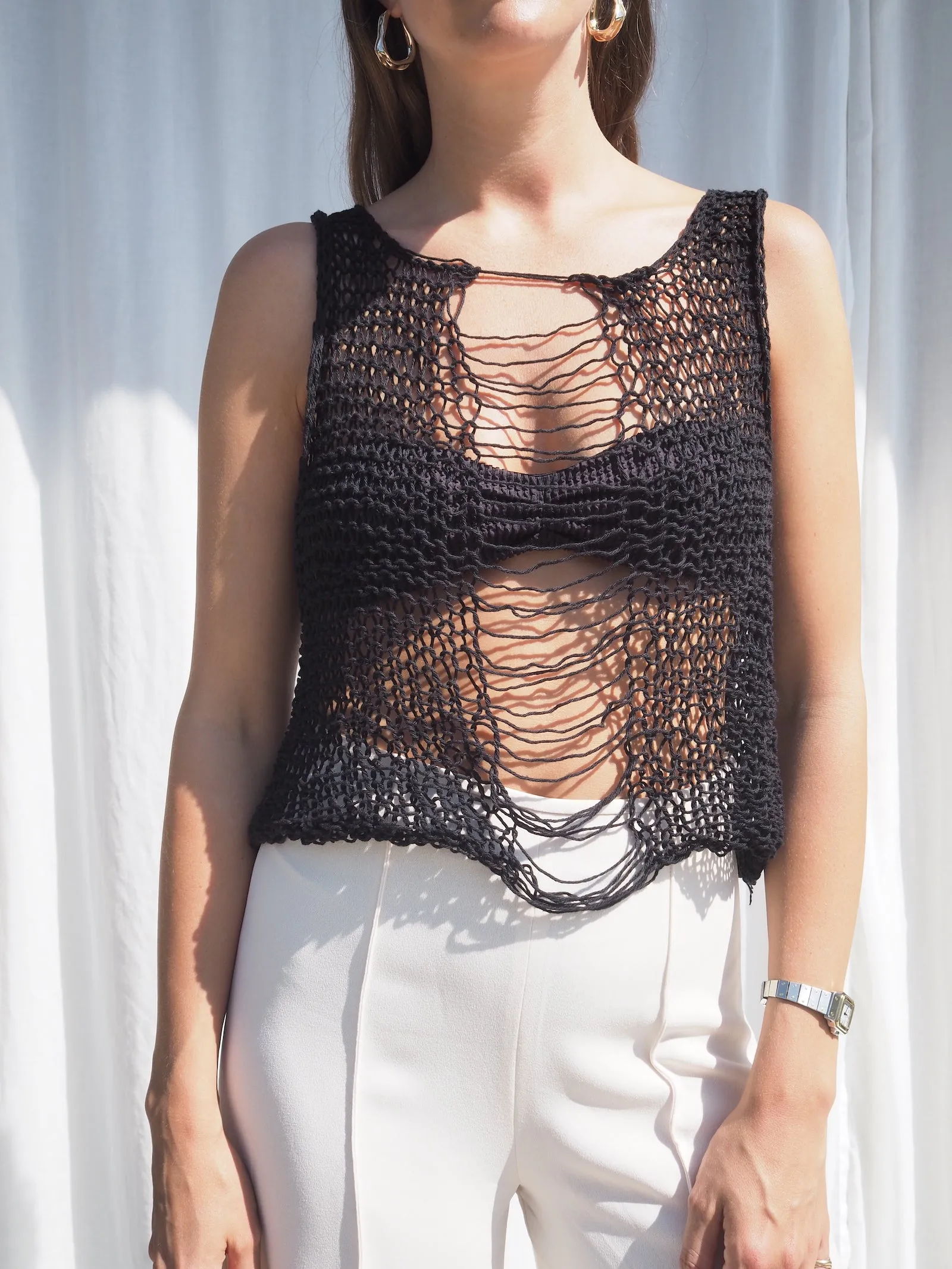 Open-Knit Top