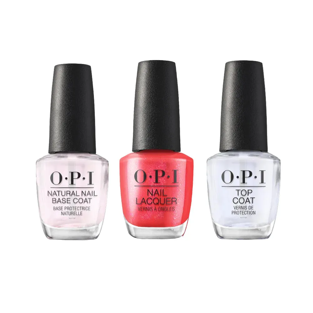 OPI Lacquer - Top, Base & Colour Trio "Me, Myself, & OPI Spring 2023 Collection"