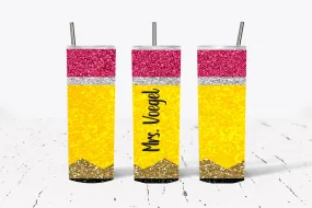 Pencil Personalized Sublimation Tumbler