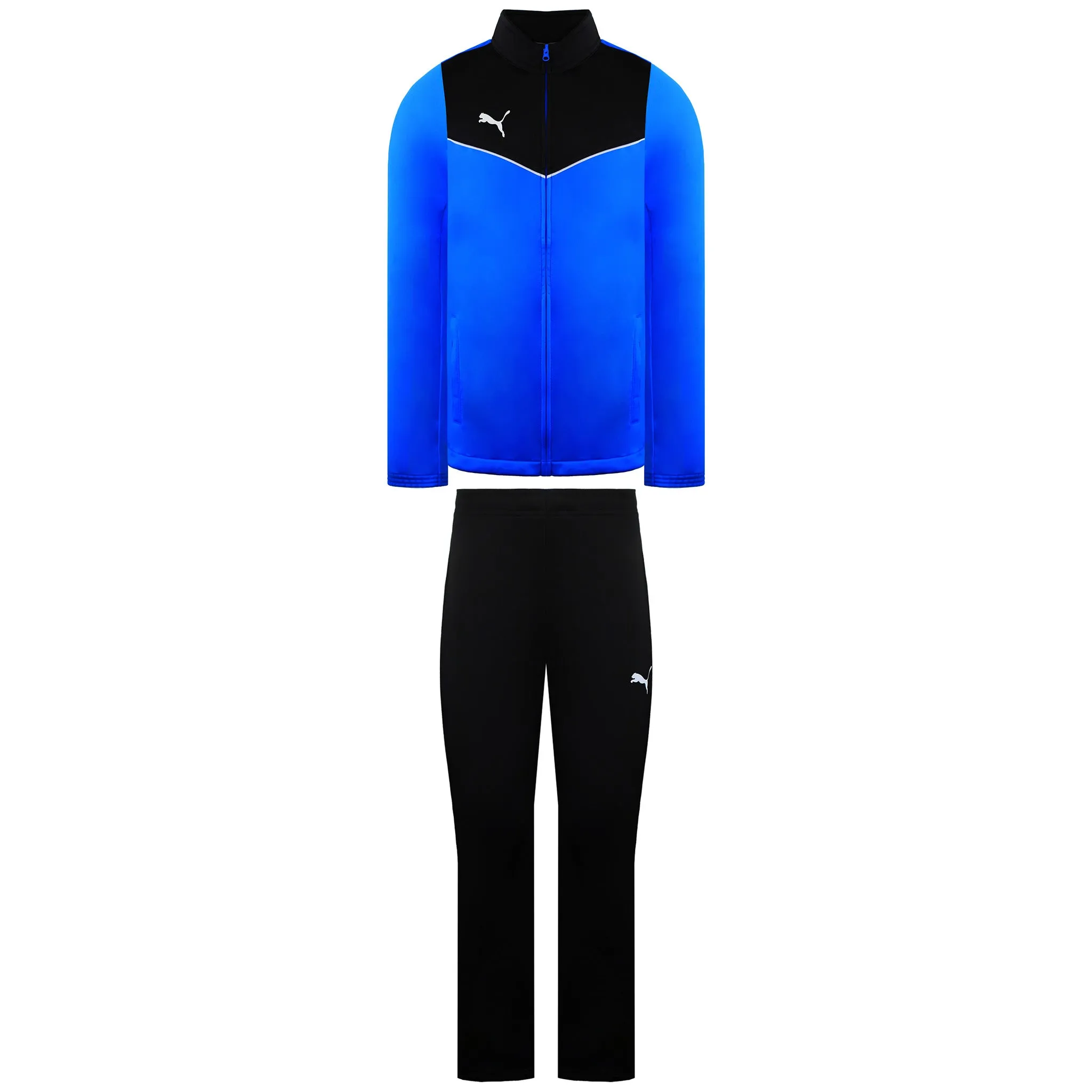 Puma Individualrise Mens Black/Blue Tracksuit