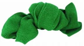 Purl Knit Scarf with Ribbed End | Emerald