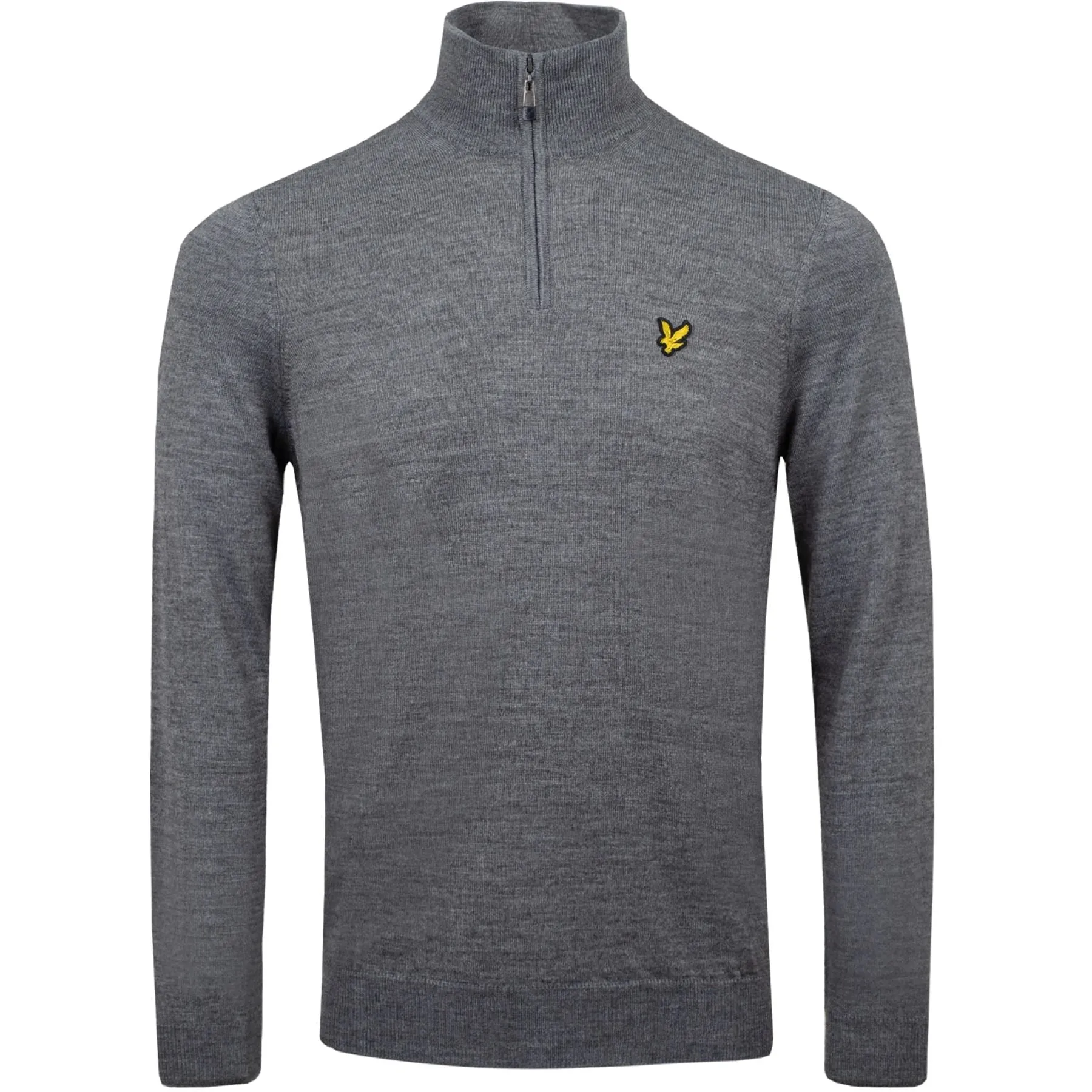 Quarter Zip Pullover Mid Grey Marl - AW23