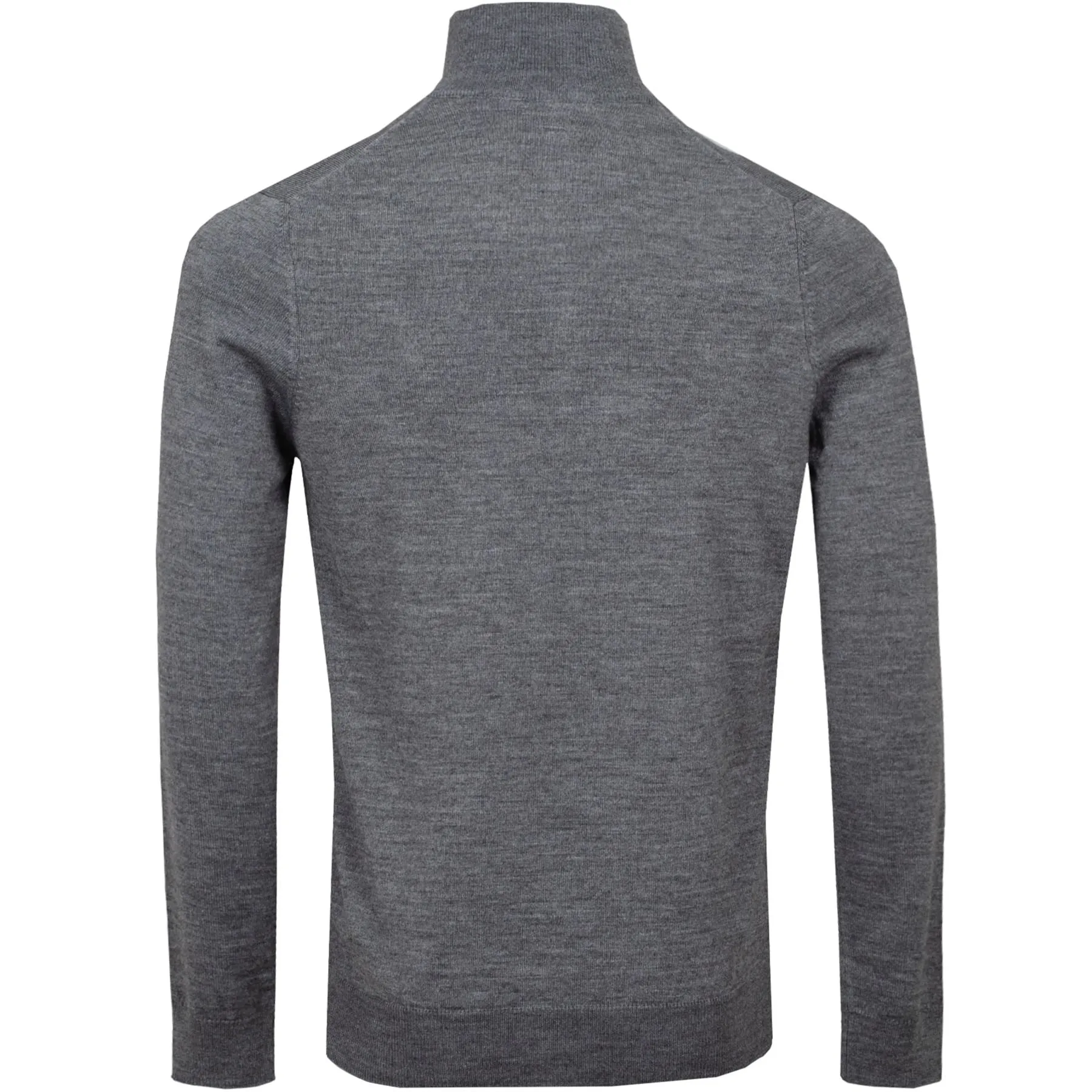 Quarter Zip Pullover Mid Grey Marl - AW23