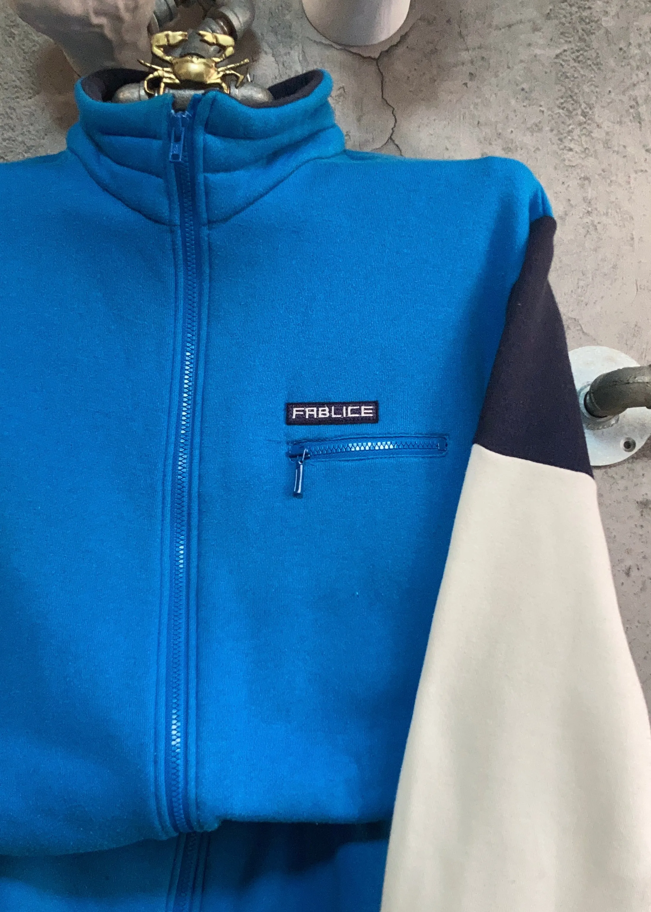 racing jumpsuit overall sweatshirt pants blue