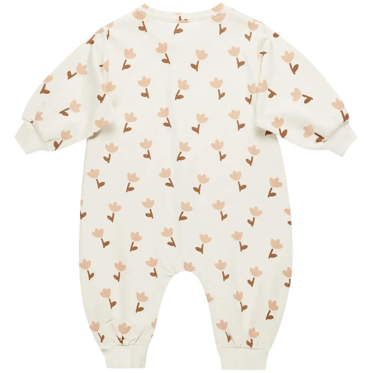 Relaxed Fleece Jumpsuit in Tulips by Quincy Mae