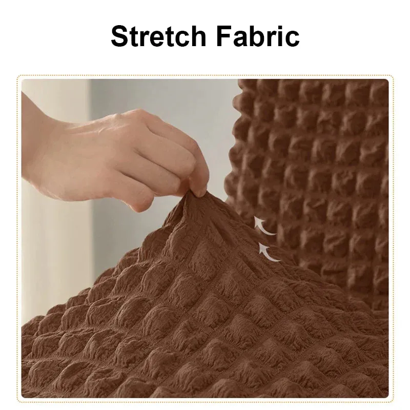 Seersucker Chair Slipcover Stretch Chair Skirt