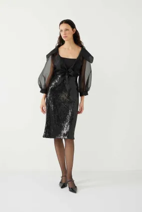 Sequined Skirt Black