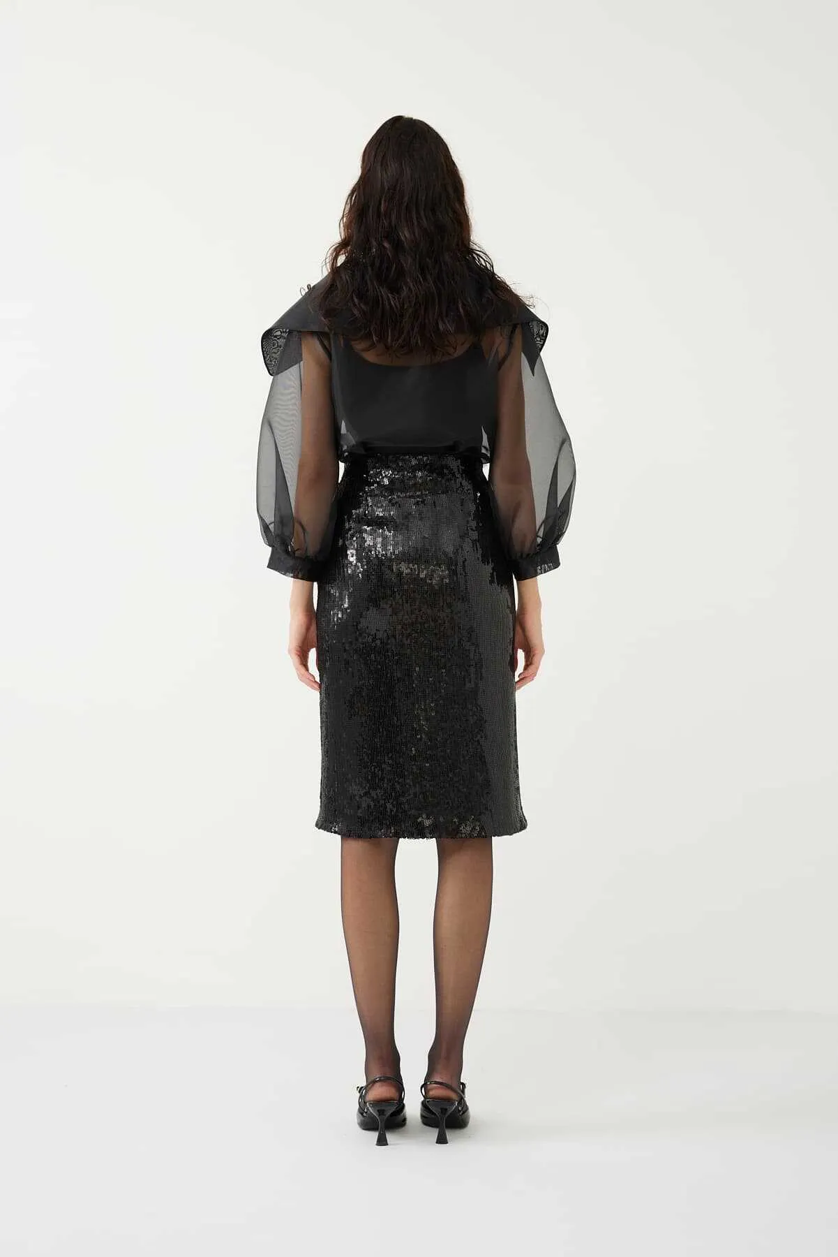 Sequined Skirt Black
