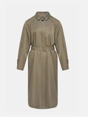 Single-Breasted Belted Trench Coat