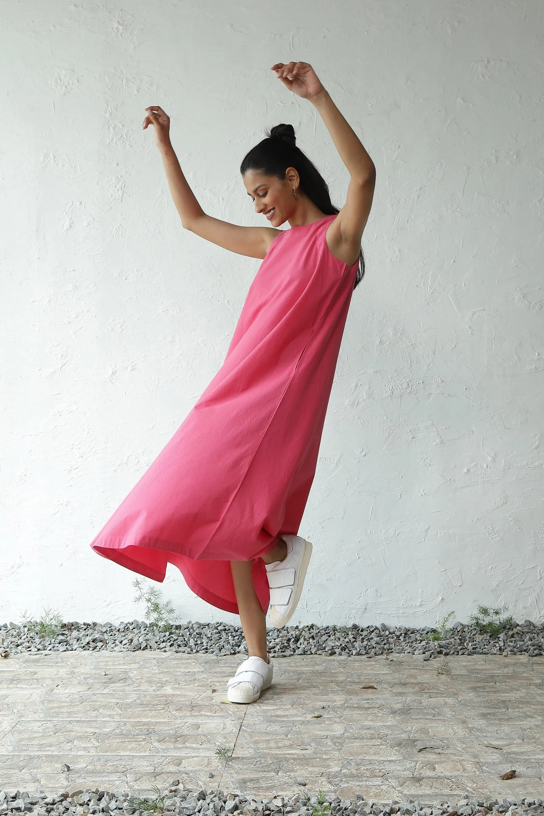 Soft Serve Pink Halter Dress
