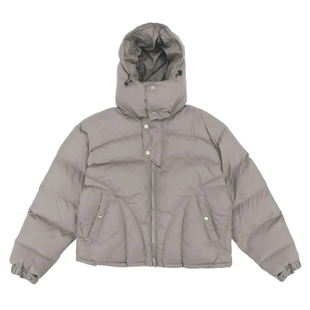 Stone Hooded Puffer Jacket