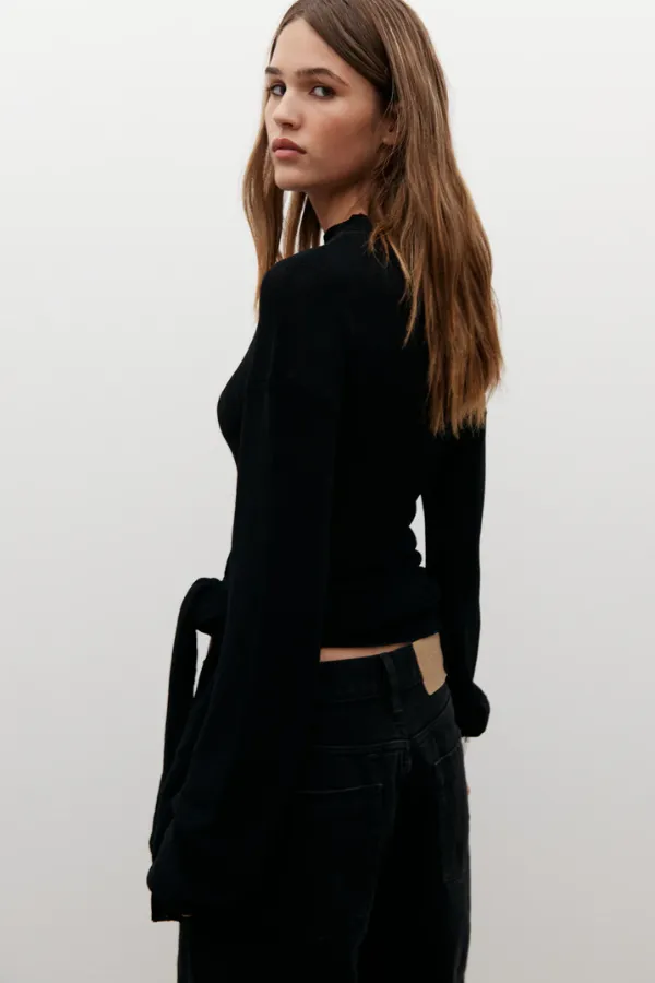 Tatiana Knit Top Black