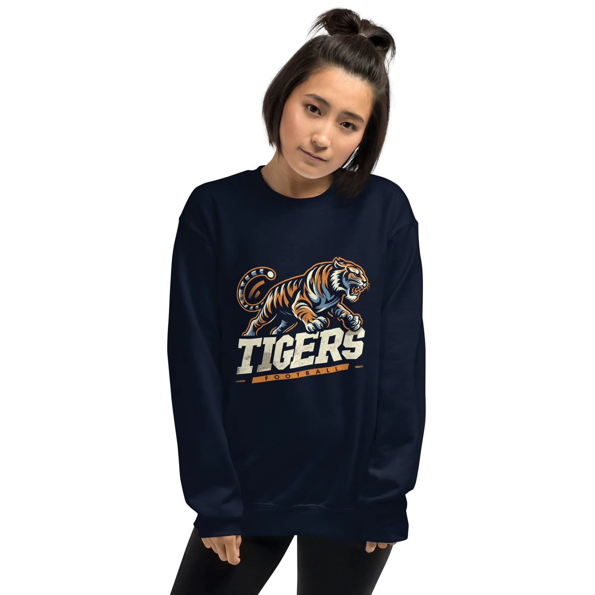 Tigers Football Retro Vintage Sweatshirt