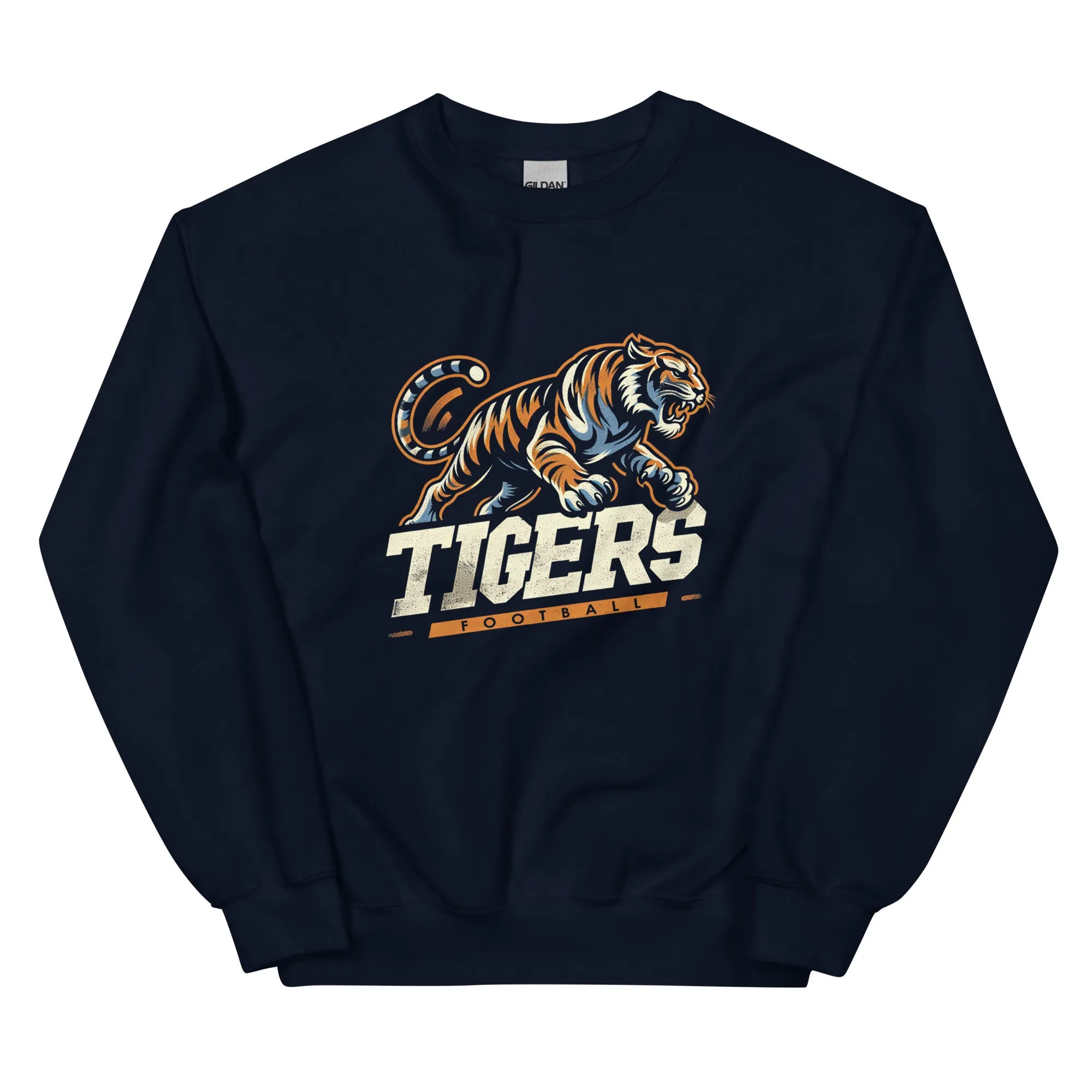 Tigers Football Retro Vintage Sweatshirt