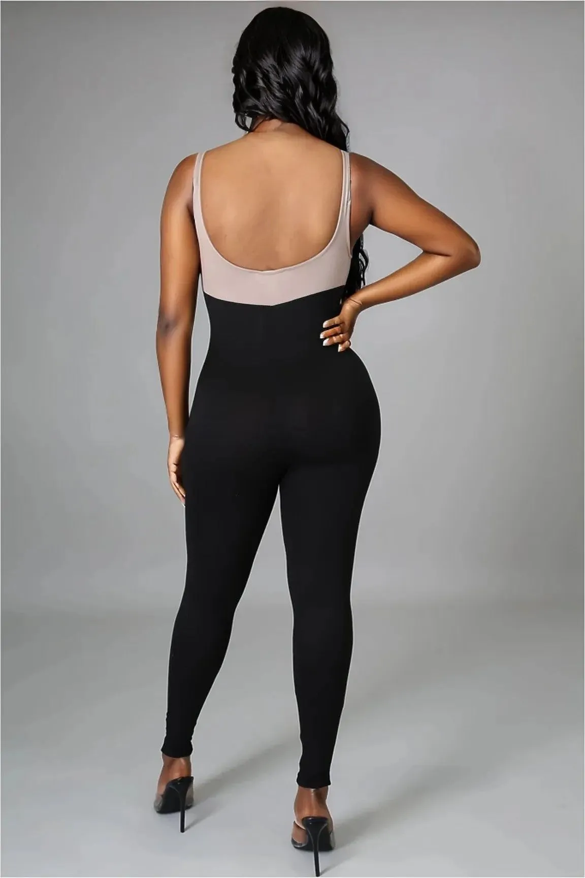 Trendsetter Lace Up Front Jumpsuit