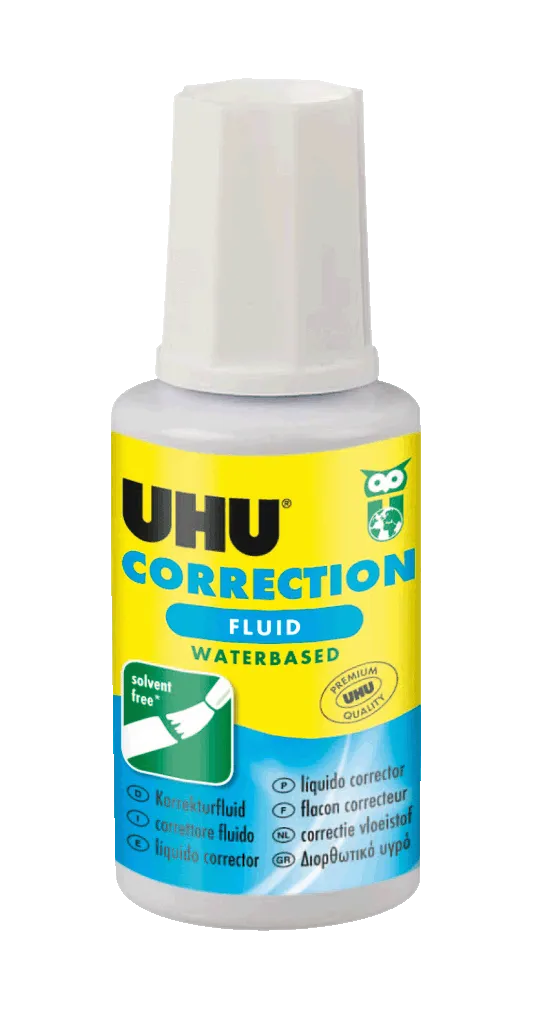 UHU CORRECTION FLUID 50450 WATER BASED 20ML