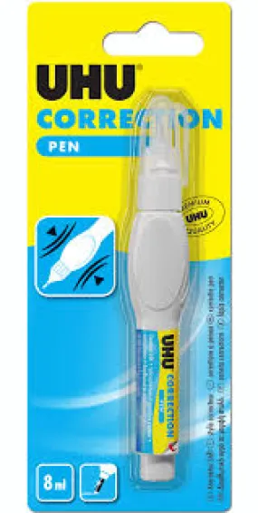 UHU CORRECTION PEN 8ML BLISTER