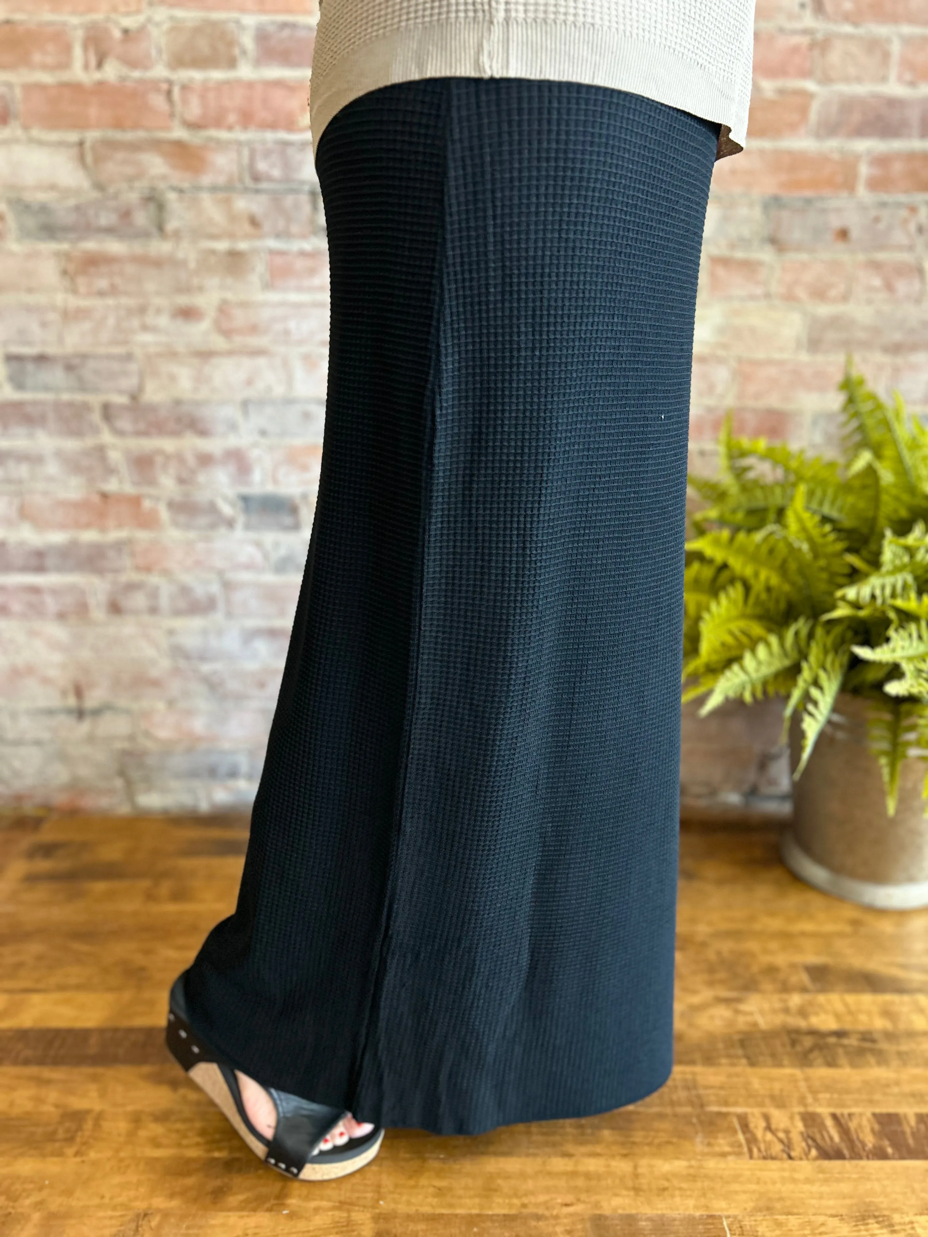 Waffle Long Body Pencil Skirt