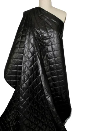 Waterproof Quilted Coating - Black