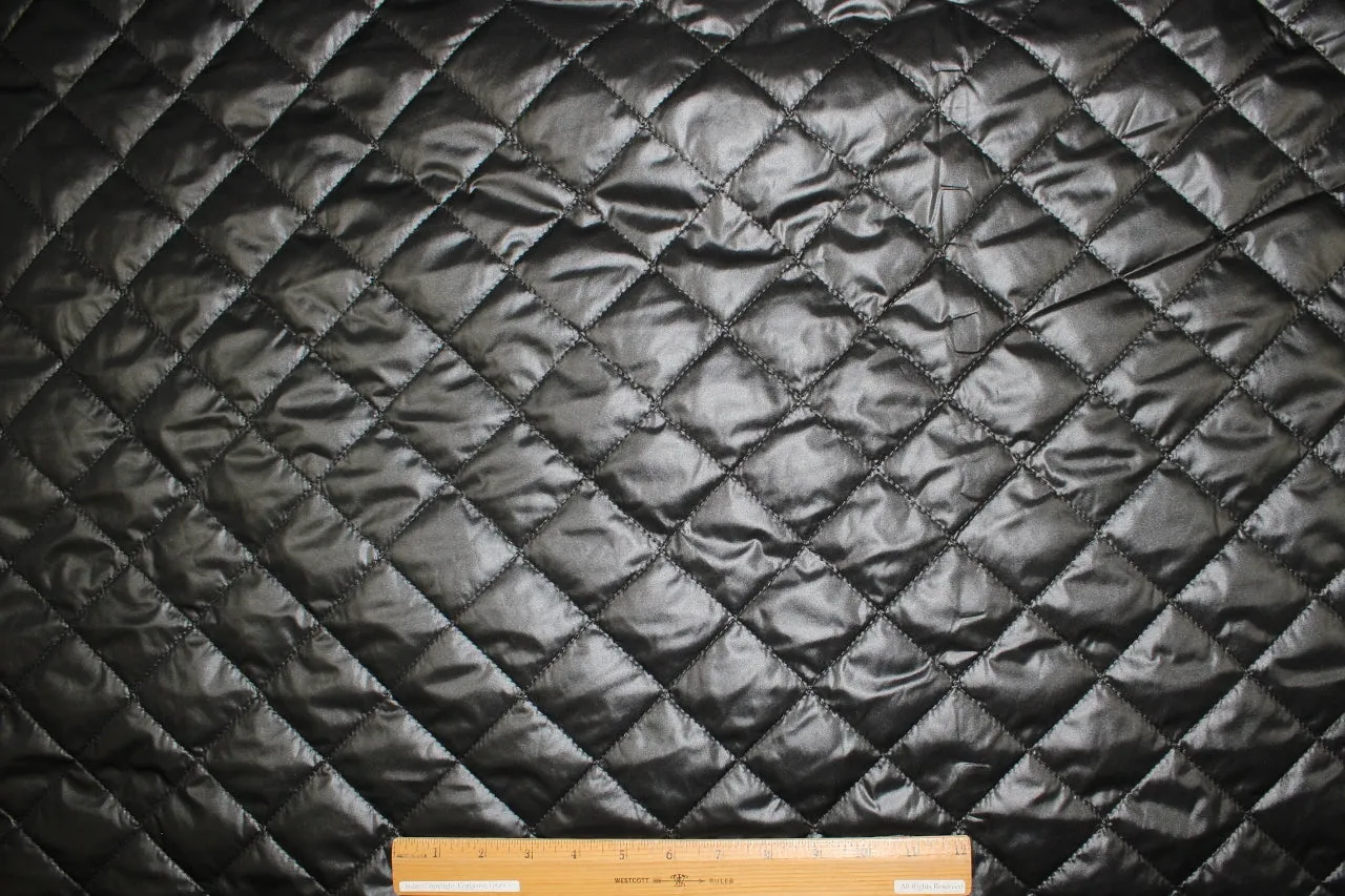 Waterproof Quilted Coating - Black