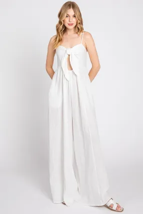 White Knot Jumpsuit