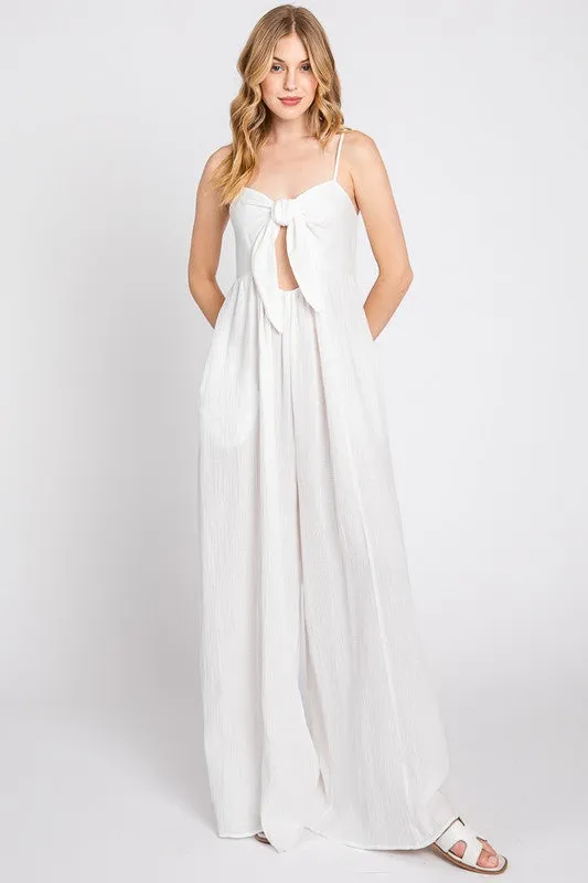 White Knot Jumpsuit