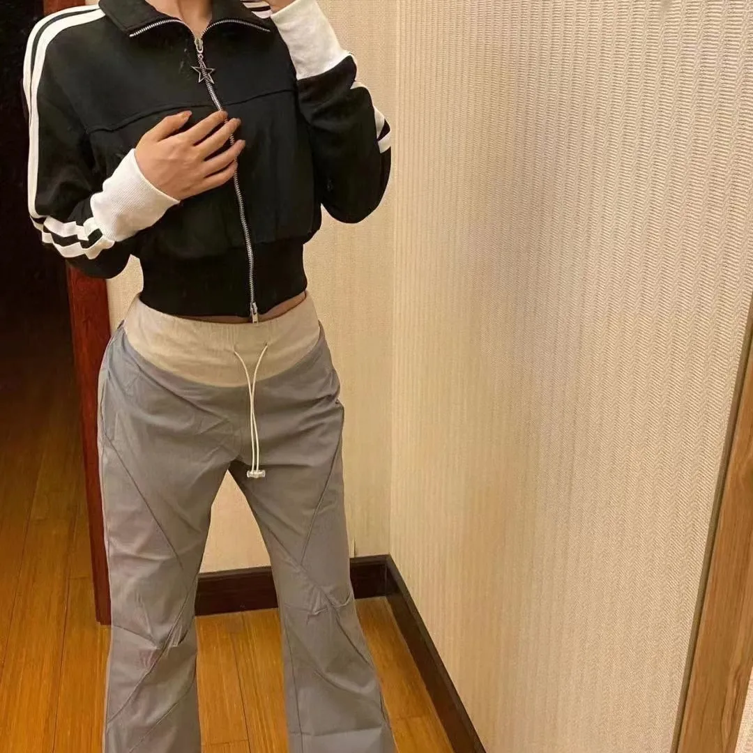 Women Vintage Korean Fashion Streetwear jacket sweatshirt