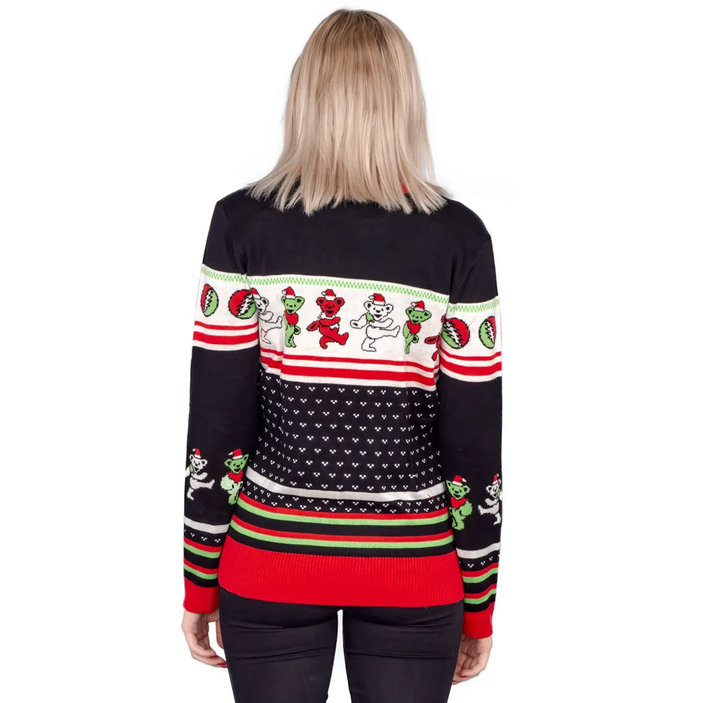 Women's Grateful Dead Ugly Christmas Sweater Pullover - JulesRoche