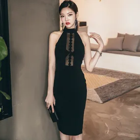 Women's Summer Sleeveless Sheath Midi Dress