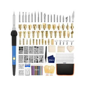 Wood Burning Kit 113pcs Professional Wood Burning Tool Adjustable Temperature Wood Burner