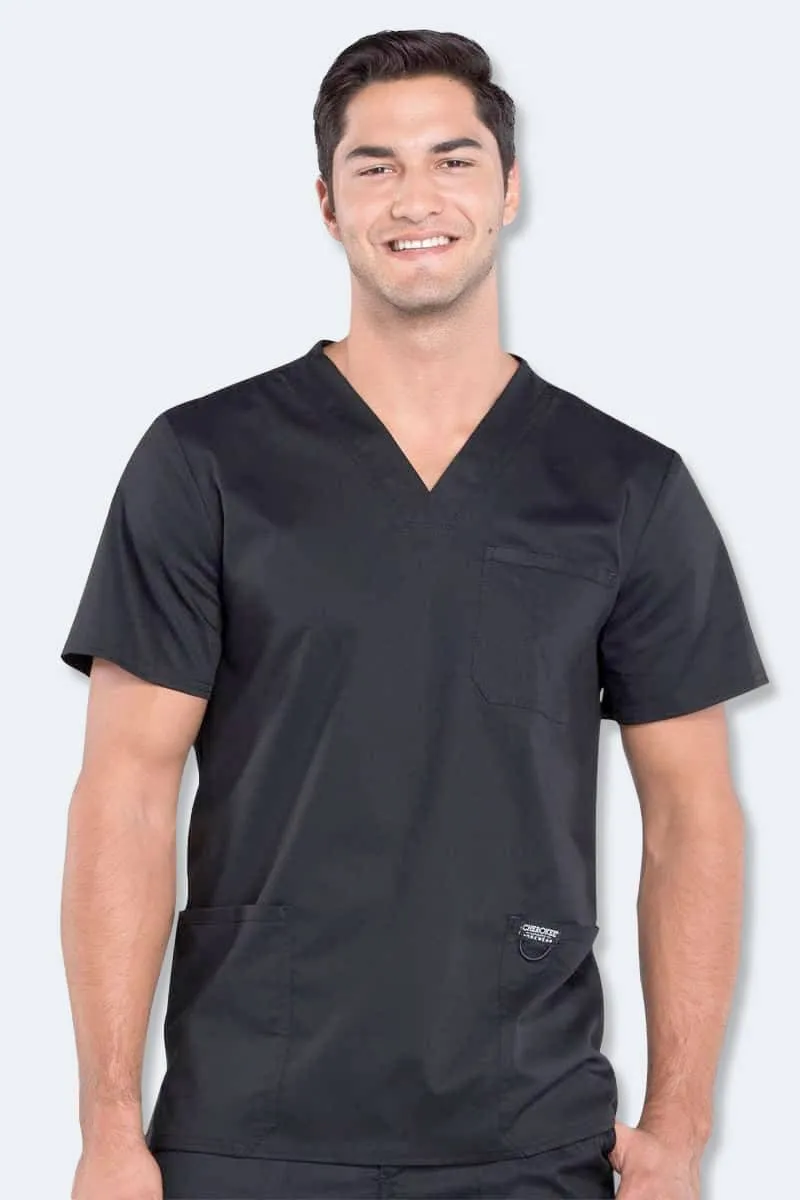 WW670 Cherokee Revolution Men's V-Neck Top