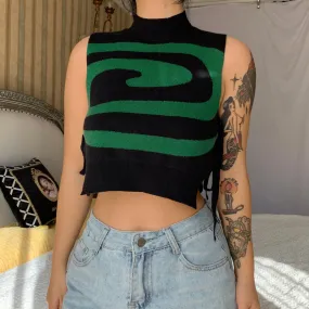 Y2K Swirl Tank Top